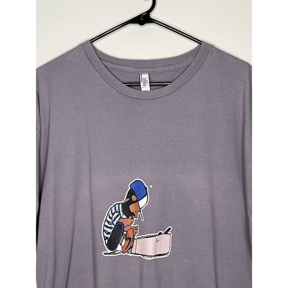 J Dilla Shirt Men’s 3XL Gray Short Sleeve Graphic Crew Neck Music Hip Hop Tee - Picture 2 of 8